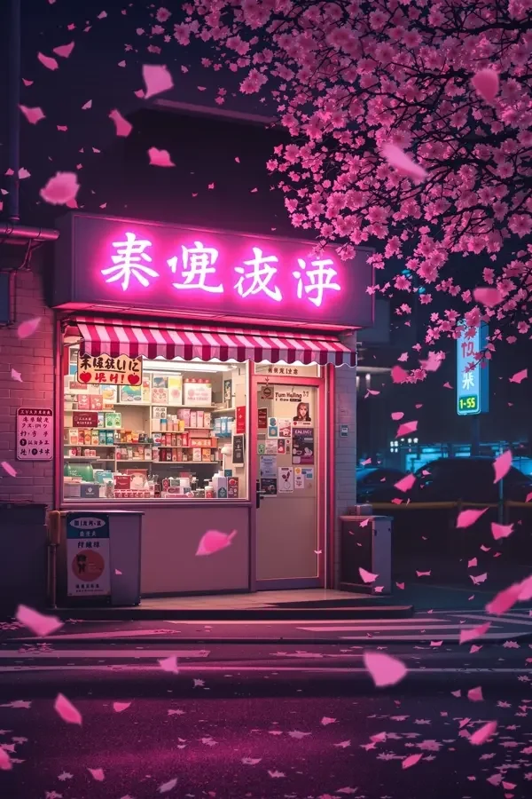 夜樱便利店 - 蝴蝶视频高清海报